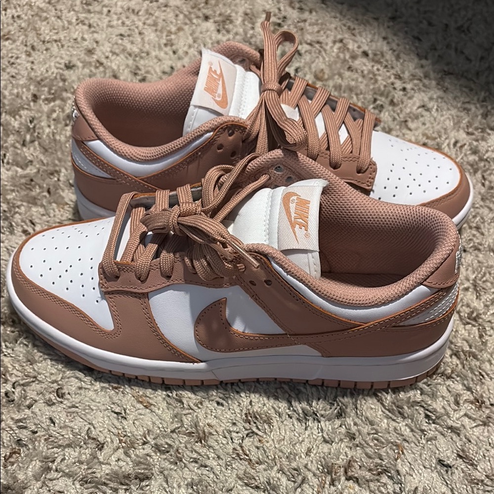 Women’s Nike Dunk Low “White/Rose Whisper” - Size 8